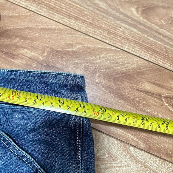 High Rise Carpenter Classic Denim Jeans Size 16 Regular Blue Country Farm Work - Picture 6 of 8